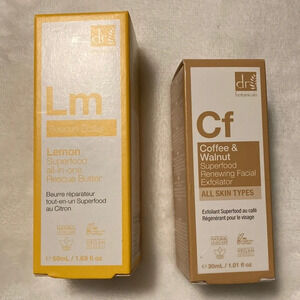dr botanicals Lemon Superfood Rescue Butter & Coffee & Walnut Facial Exfoliator